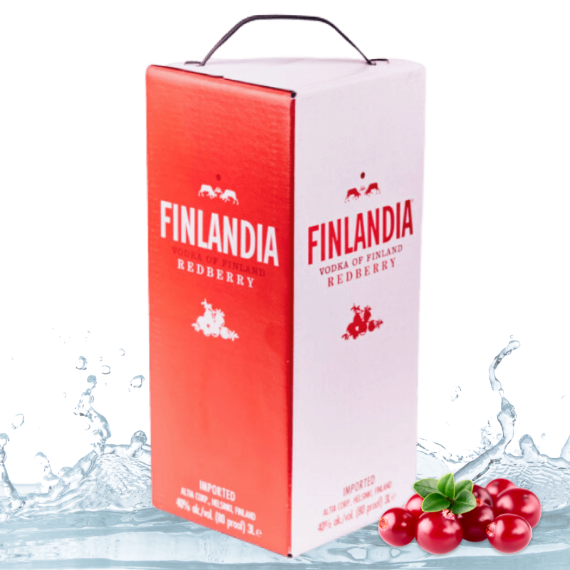 ВОДКА ФИНЛЯНДИЯ КЛЮКВА (FINLANDIA REDBERRY) 3 Л